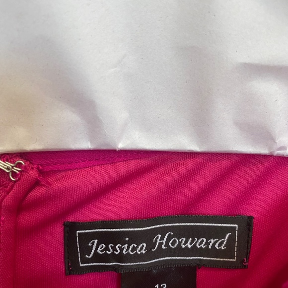 Jessica Howard Party dress, size 12, fuchsia in color - Picture 7 of 9